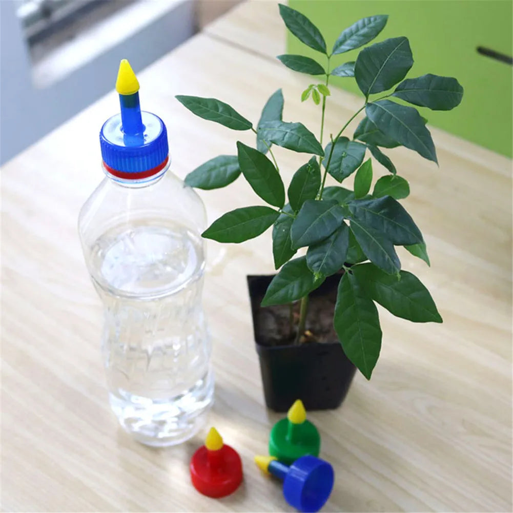 AquaDrip Bewässerungsaufsatz Set 10 Stück | Flaschenaufsatz | Automatische Pflanzenbewässerung | 2,8 cm