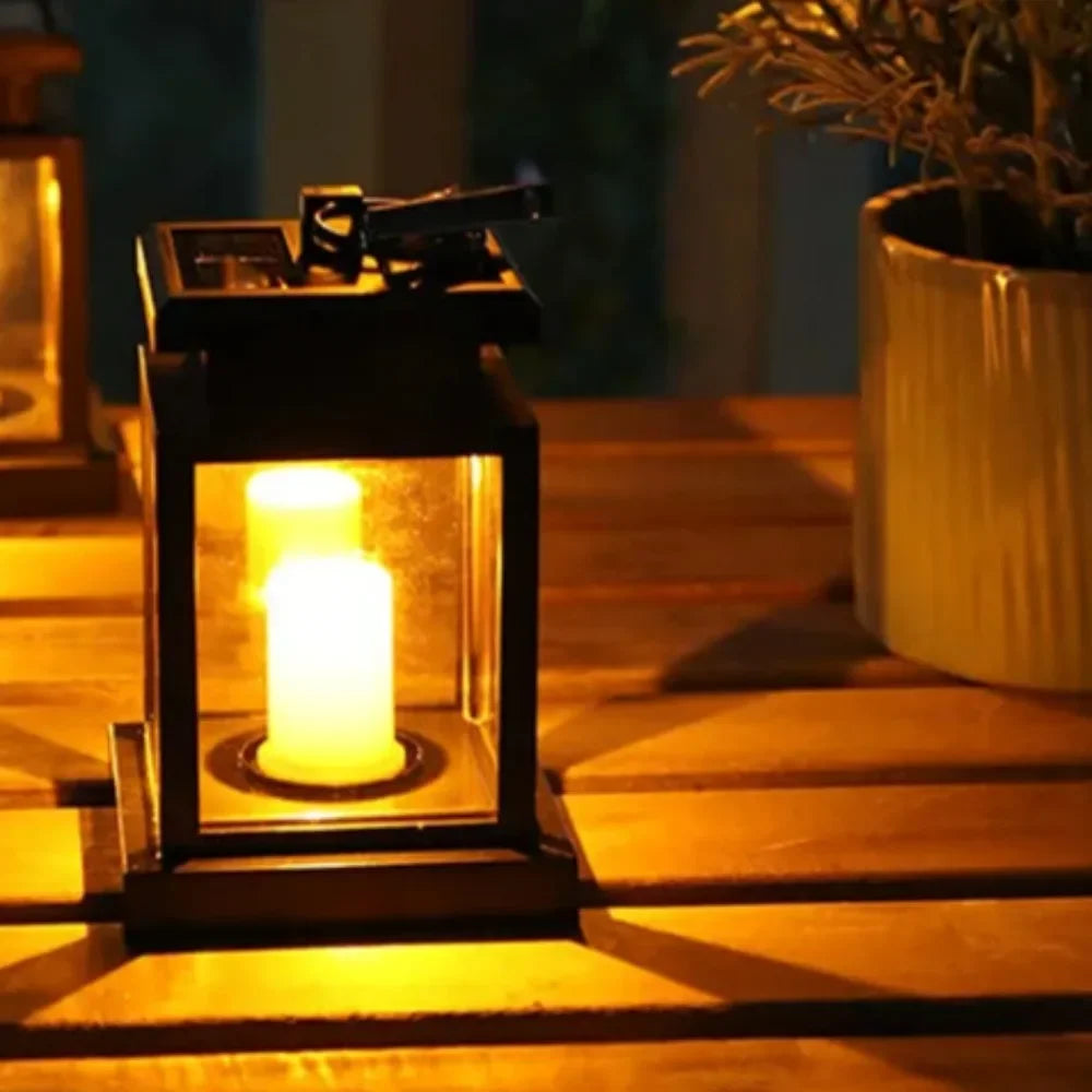 SolaraFlame | Solar-Fackelleuchte mit Flammeneffekt | Wetterfeste LED-Gartenlampe 14 x 8 x 8 cm