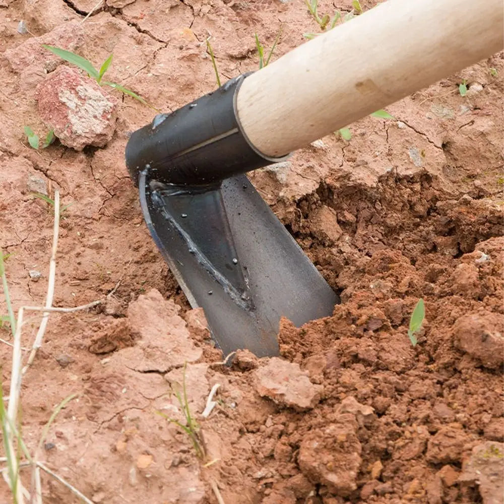 AgriVanto Gartenhacke | Robustes Unkraut- & Bodenbearbeitungswerkzeug | Manganstahl Hacke für Gemüse & Blumen