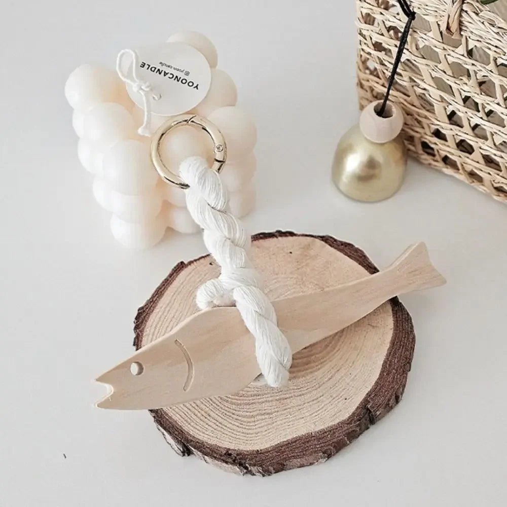 HolzCharme Wand-Fischornament | Ultraleicht & Platzsparend | Kiefernholz Dekoration