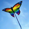 FlutterFly Schmetterlingsdrachen 1,45 m | Bunter Outdoor-Spiel-Drachen für Kinder | Stabil & Leicht Steuerbar