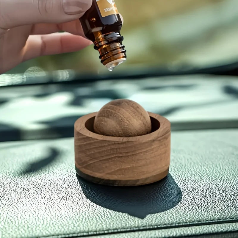 AromaWood | Ätherischer Öl Diffusor aus Holz | Natürlicher Duftspender für Auto & Zuhause