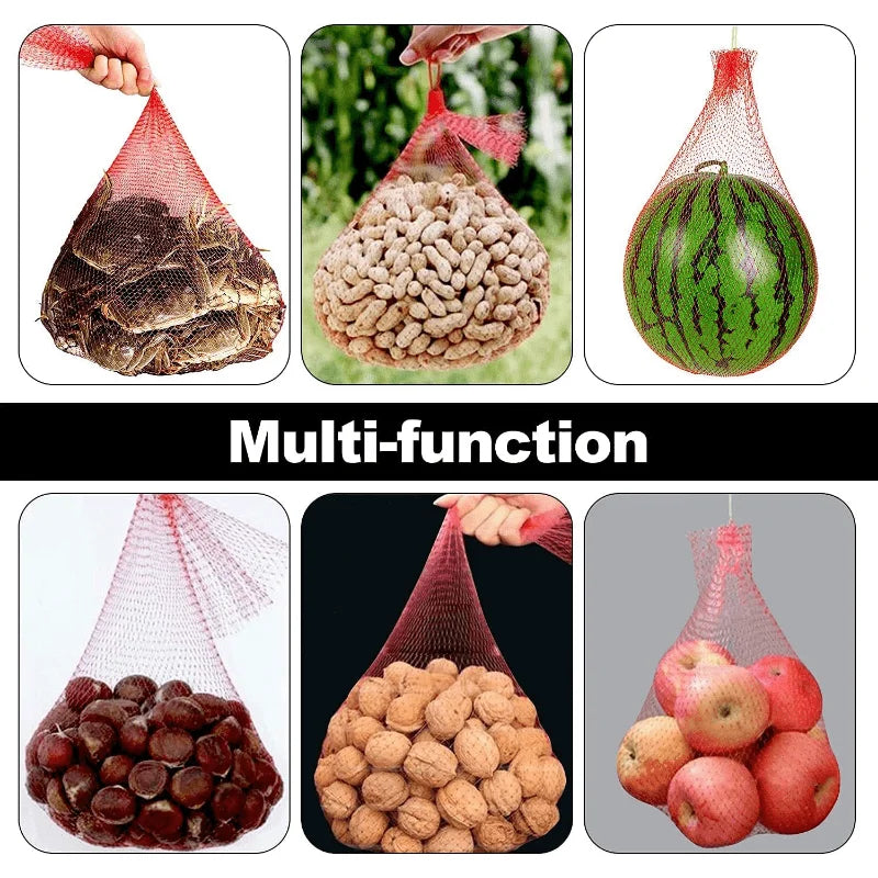 GrowLift Pro Fruchtnetz 100er Set | Tragfähiges Gartennetz | 30 cm | Für Melonen & Wassermelonen