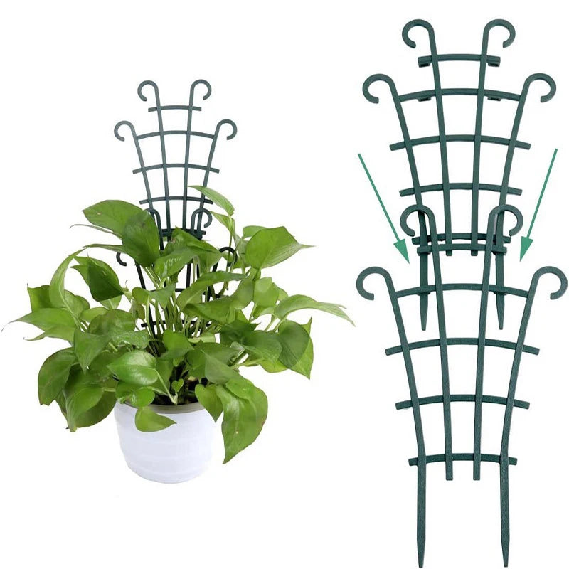 Rankora | Pflanzen-Rankhilfe 2er-Set | Stapelbare Kletterhilfe für Zimmerpflanzen & Gartenpflanzen | Dekorative Pflanzenstütze