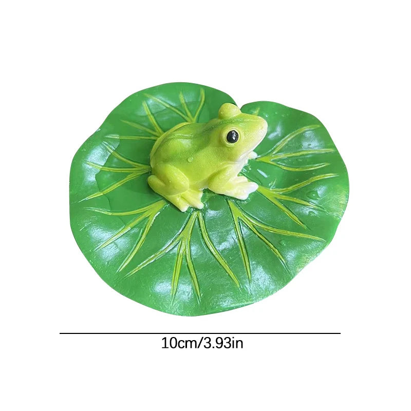 FroggieCharm Resin Frosch Gartenfigur | Realistische Deko | Innen- & Außenbereich | Balkon & Zuhause
