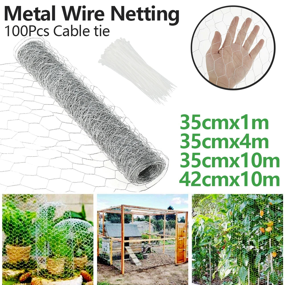 DrahtWerk Sechseck Drahtgeflecht | Verzinkt | 10 m Rolle | Maschenweite 2,5 × 1,5 cm