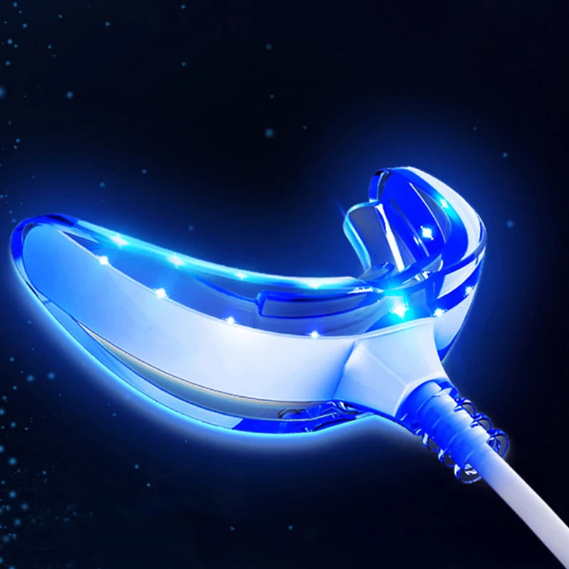 SmileVeya | 3-in-1 Zahnaufhellungslampe | 16 LED Blaulichter | USB Wiederaufladbares Zahnbleaching-System