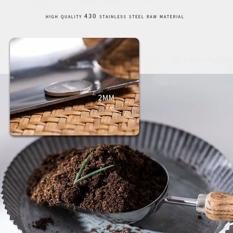 Florentra Gartenwerkzeug Set 5-teilig | Edelstahl Handwerkzeuge mit Holzgriff | Schaufel Rechen Pflanzgabel Set