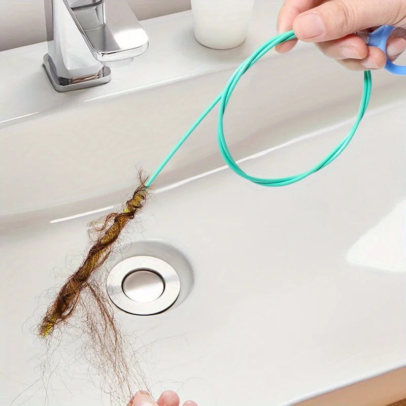 FlowFix Pro Abflussreiniger Spirale | Flexible Rohrreinigungsspirale | Nylonbeschichtet