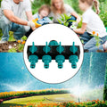HydroFlex 4-Wege Wasserverteiler | 1" auf 3/4" & 1/2" Anschluss | Gartenbewässerung Verteiler | ABS Kunststoff