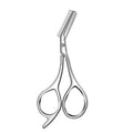 BrowGuard Augenbrauen-Schere | Edelstahl Präzision | Sicherheitskamm | Hypoallergen | Ergonomisch | Für sauberes Brow-Shaping