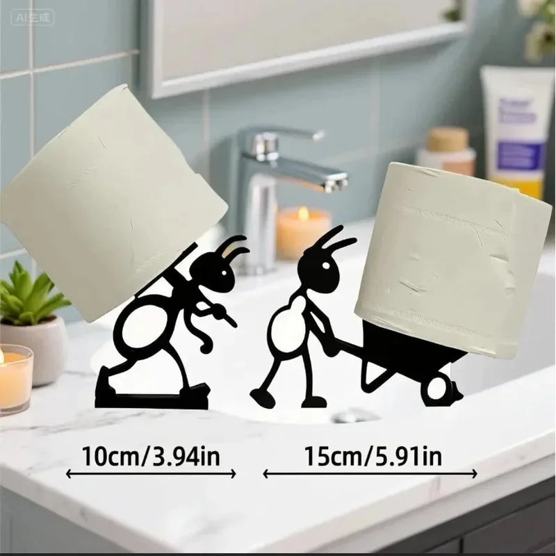 TidyPaws | Tierischer Toilettenpapierhalter | Minimalistischer Wandhalter für Küchenrolle und Toilettenpapier mit Niedlichem Tierdesign