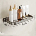 Aluvia Badezimmer Wandregal Klappbar | Platzsparendes Aluminium | Multifunktion Aufbewahrung | Wandmontage
