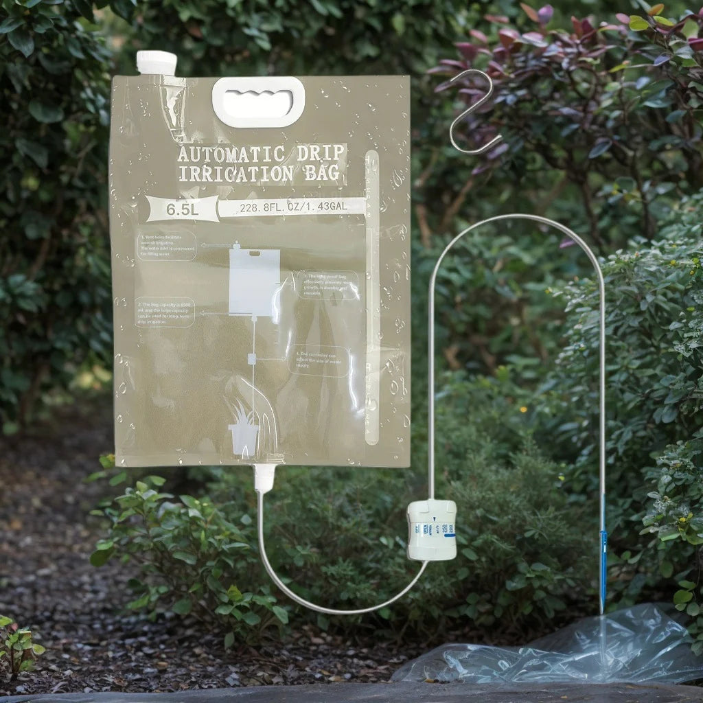 Pflanzen-Bewässerungsbeutel | Automatische Tropfbewässerung | Einstellbarer Wasserfluss | FloraDrop