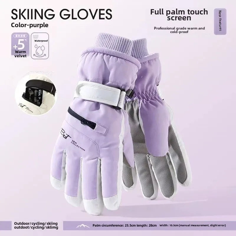 GlacioShield Pro Gloves | Waterproof Winter Gloves | Touchscreen & Anti-Slip | Warm Fleece Lining for Skiing, Cycling & Outdoor Activities