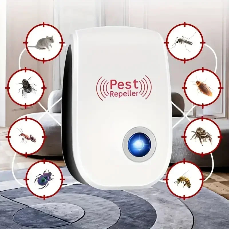 Pestnova | Ultraschall-Schädlingsabwehr für Steckdose | Elektronischer Insekten- & Nagerschutz | Innenbereich