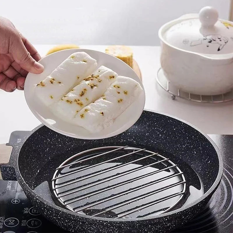 HeatNest Pro Untersetzer Edelstahl | Hitzebeständig | Isolierend | Ø ca. 120 g