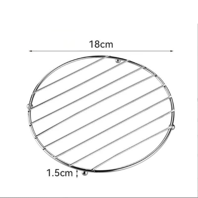 HeatNest Pro Untersetzer Edelstahl | Hitzebeständig | Isolierend | Ø ca. 120 g
