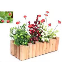 Gartenzauber Holz-Marienkäfer Gartendeko | 10-teilig | Außen & Frühling Deko