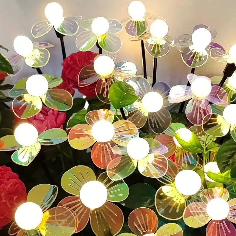 GlowPetal Solar-Blumenleuchte | LED Gartendeko | 2 Modi | Wasserdicht | 30 x 12 x 12 cm
