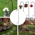 Gardevano Shepherd Hook Gartenstab | 76 cm Metall | Rostfrei Schwarz | Für Laternen & Hängepflanzen