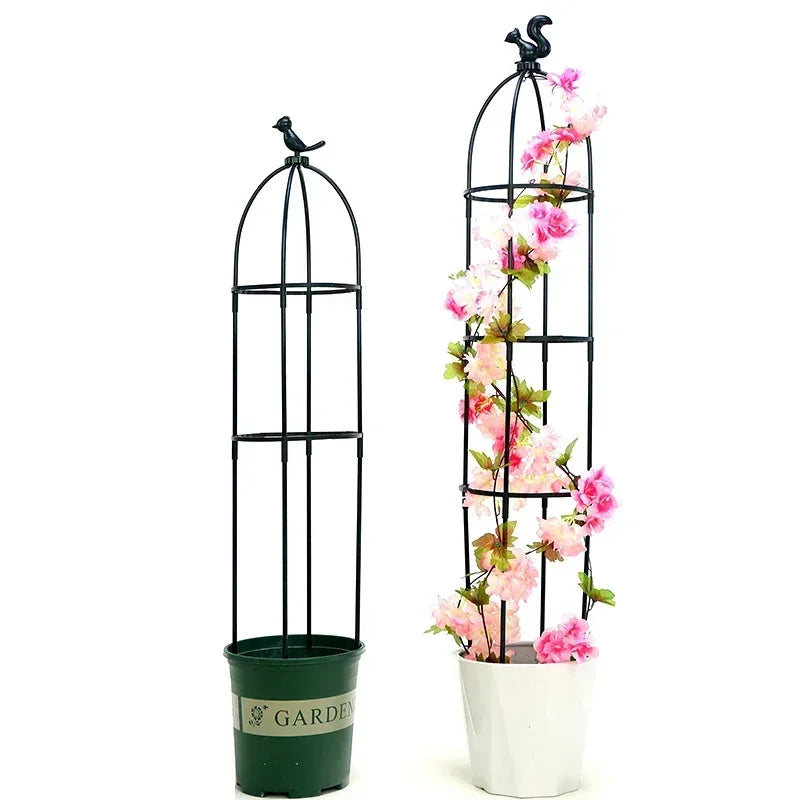 Growliva Pflanzen Rankhilfe Set | Kletterhilfe für Topfpflanzen | Stabiles Rankgitter | Fiberglas | Garten & Balkon