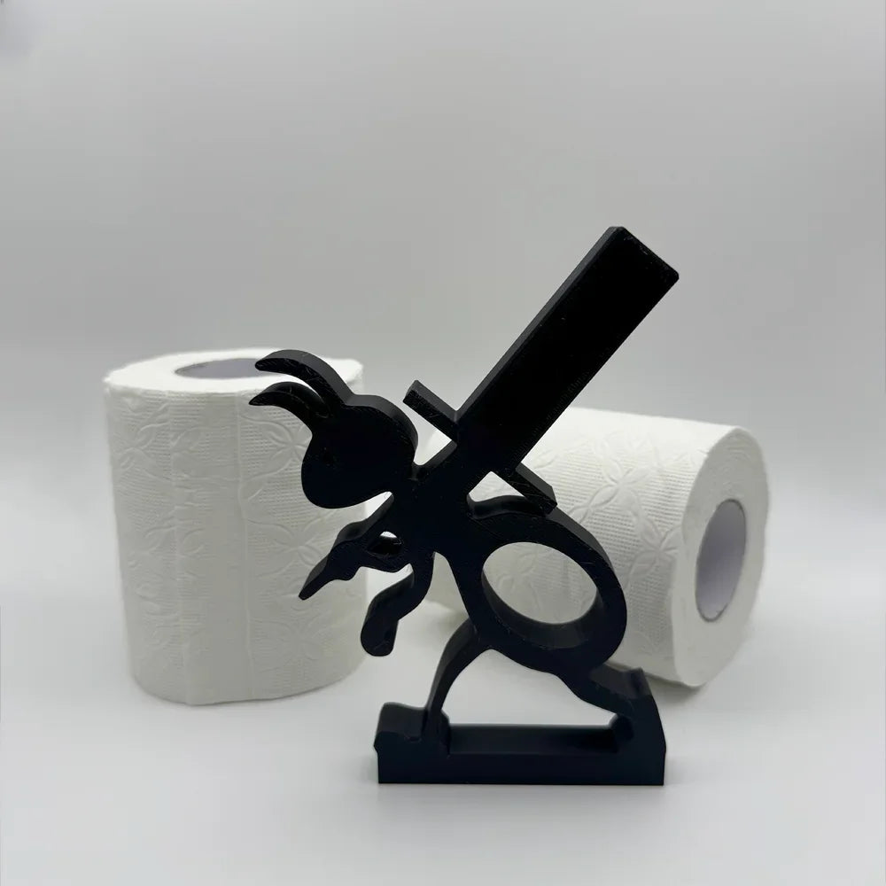 TidyPaws | Tierischer Toilettenpapierhalter | Minimalistischer Wandhalter für Küchenrolle und Toilettenpapier mit Niedlichem Tierdesign