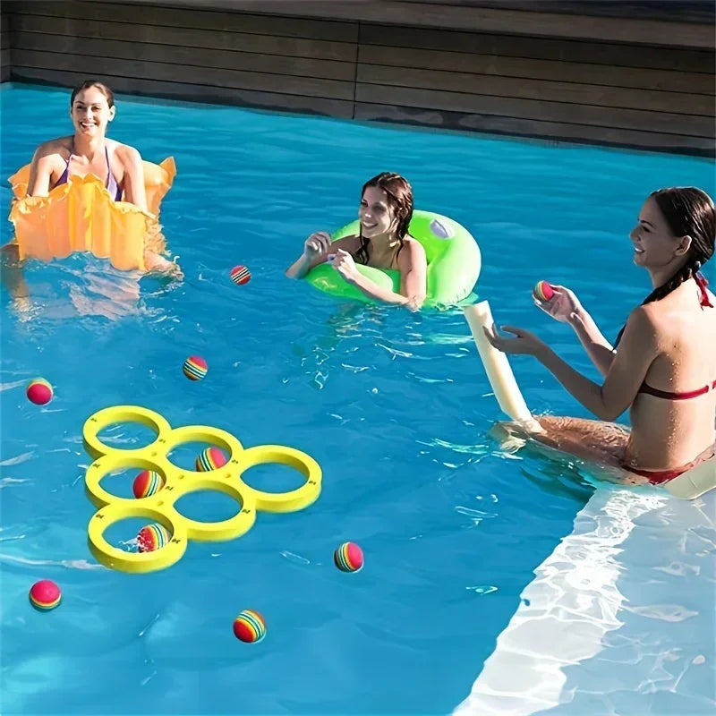 Aquaro Pool-Wurfspiel | Schwimmendes Zielspiel aus EVA | Wasserspiel für Pool, Strand & Garten