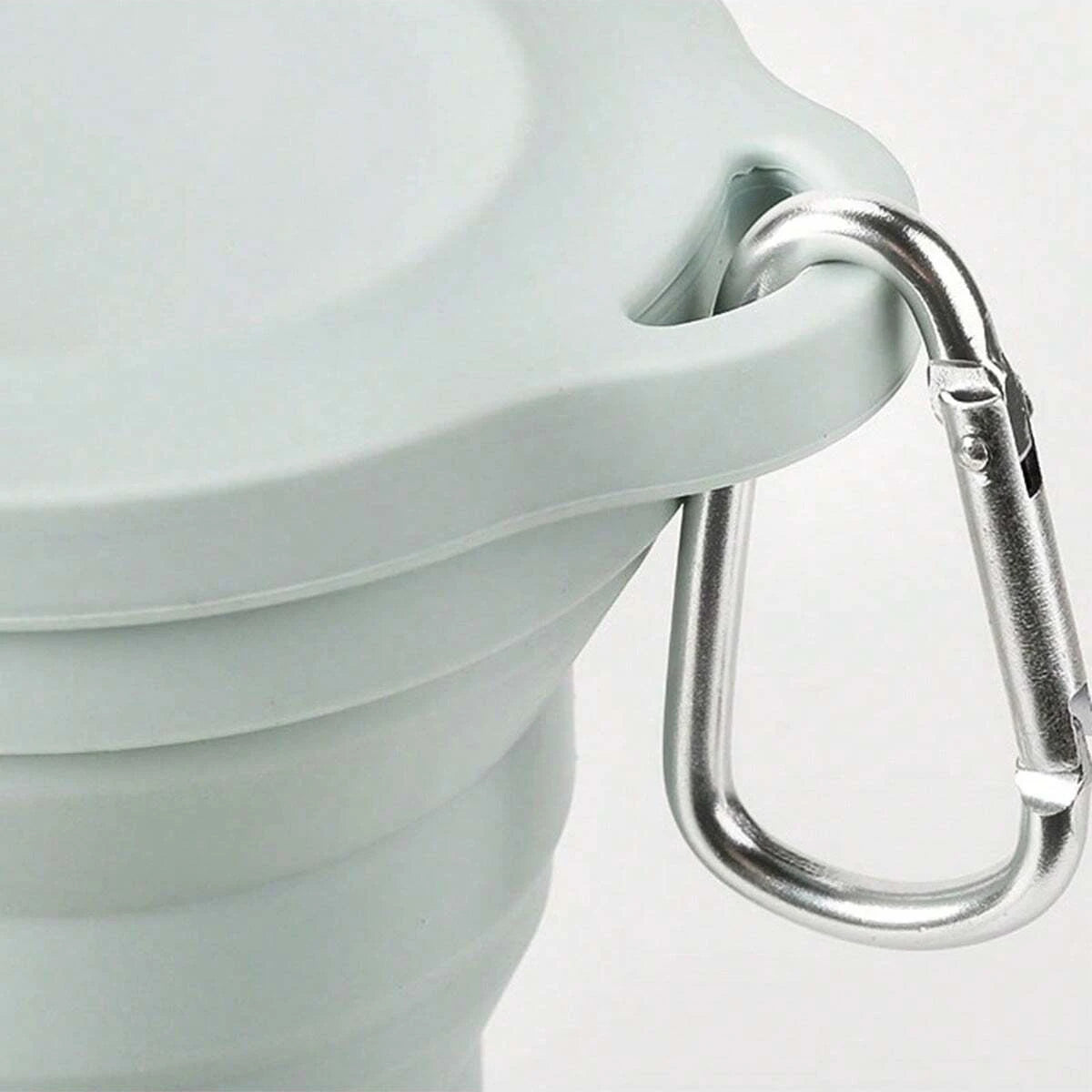 FoldSip Go Faltbecher | Lebensmittelechtes Silikon | Mit Aufhängeöse | Outdoor