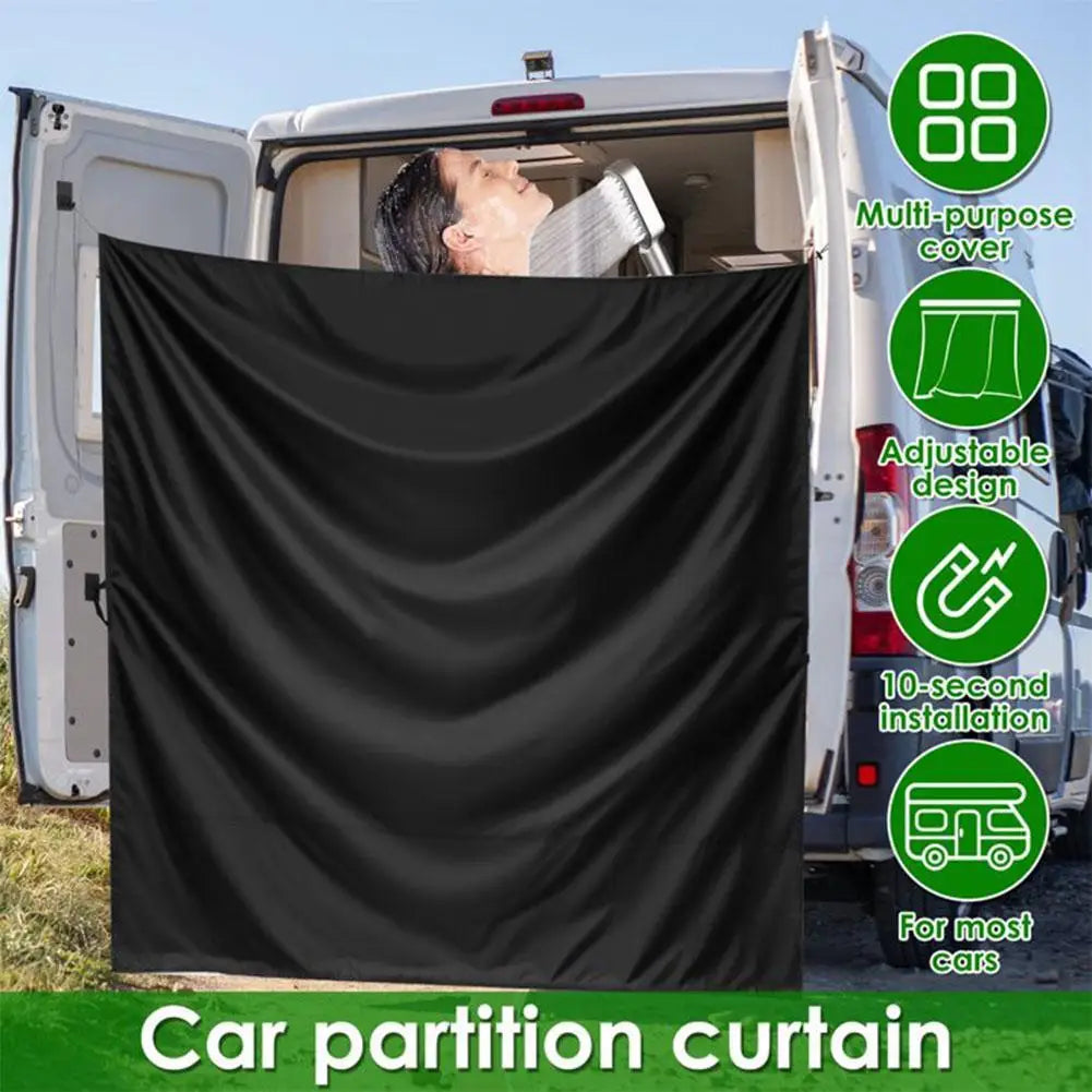 CamperShield Wohnmobil Rückwandvorhang | Wasserdicht & Sonnenblende | Sichtschutz für Camper & Vans | 180 x 230 cm