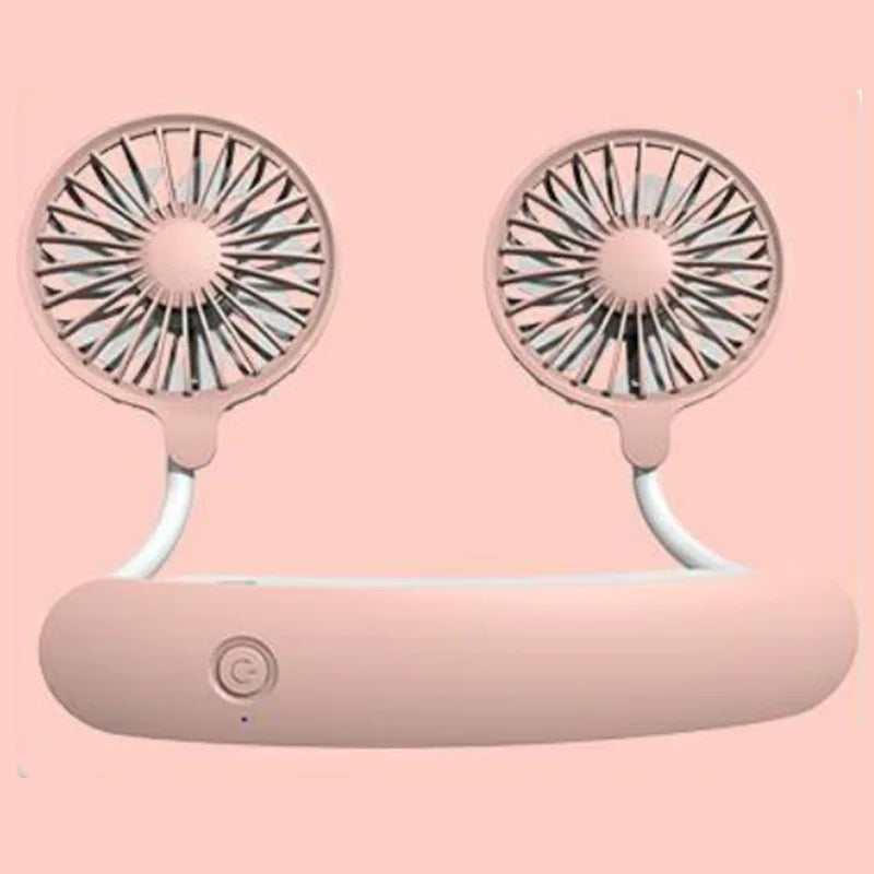 Breezino Mini Halsventilator | USB Wiederaufladbarer Neckband Fan | Tragbarer Lüfter für Sport, Büro & Outdoor 30 cm