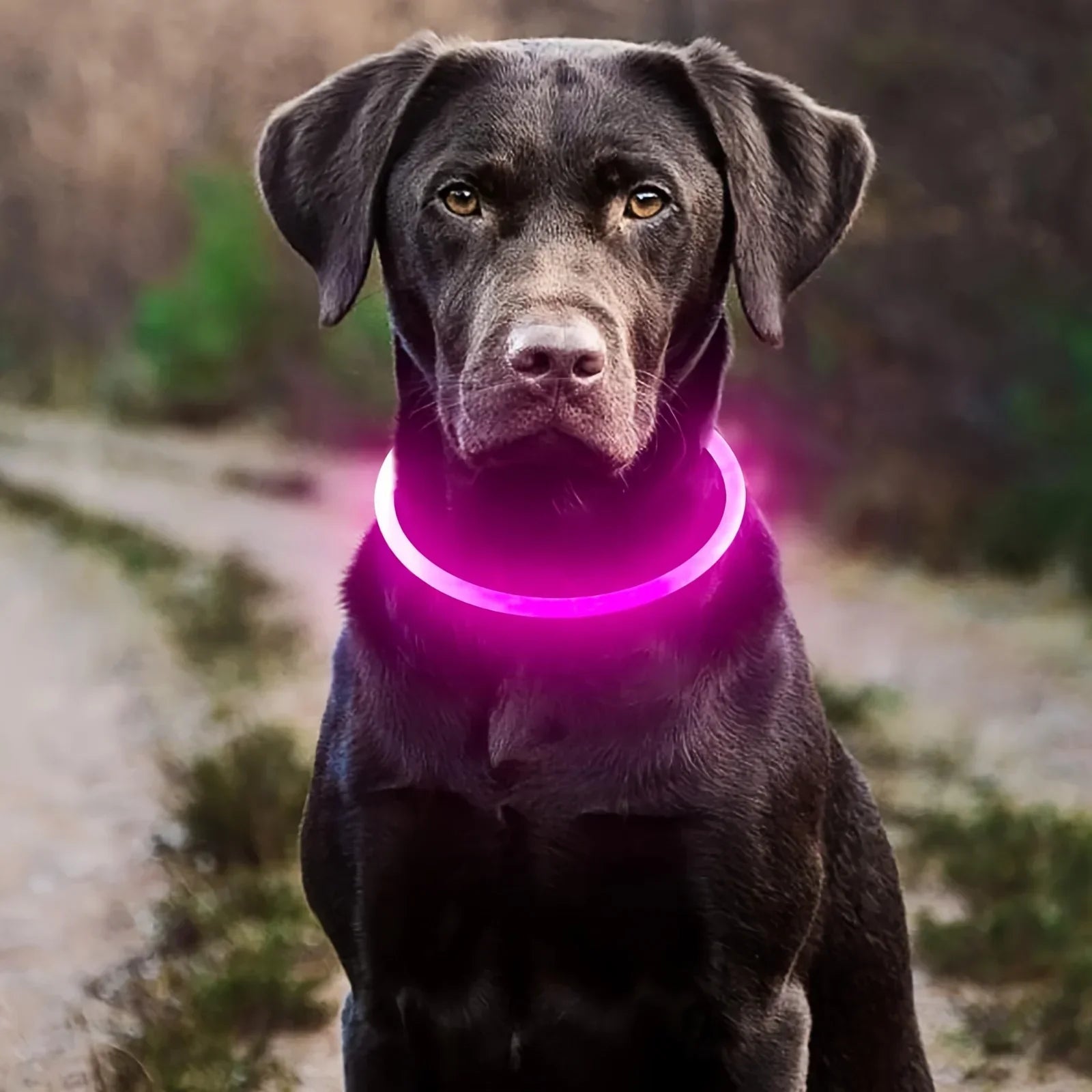 LED Hundehalsband | Wiederaufladbares Leuchthalsband für Hunde | USB-Aufladung & Anti-Verlust Sicherheit | Glowtail