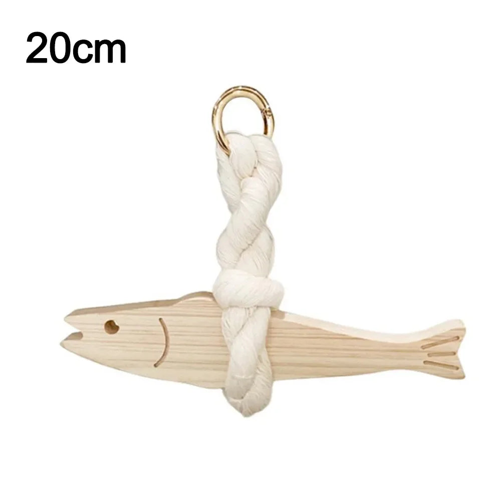 HolzCharme Wand-Fischornament | Ultraleicht & Platzsparend | Kiefernholz Dekoration
