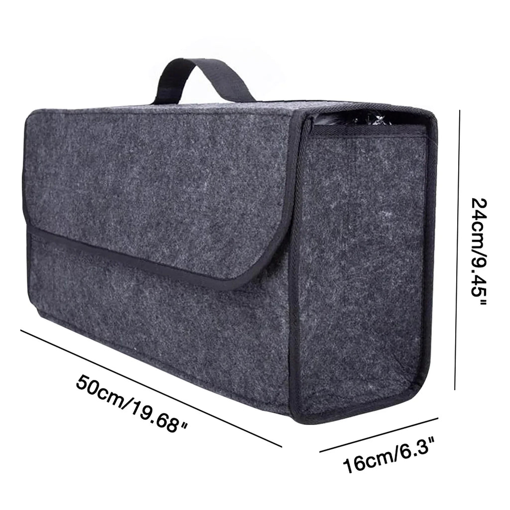 FELTARIO Storage Bag | Felt Organizer with Handle | Versatile & Self-Adhesive | For Car, Office & Home