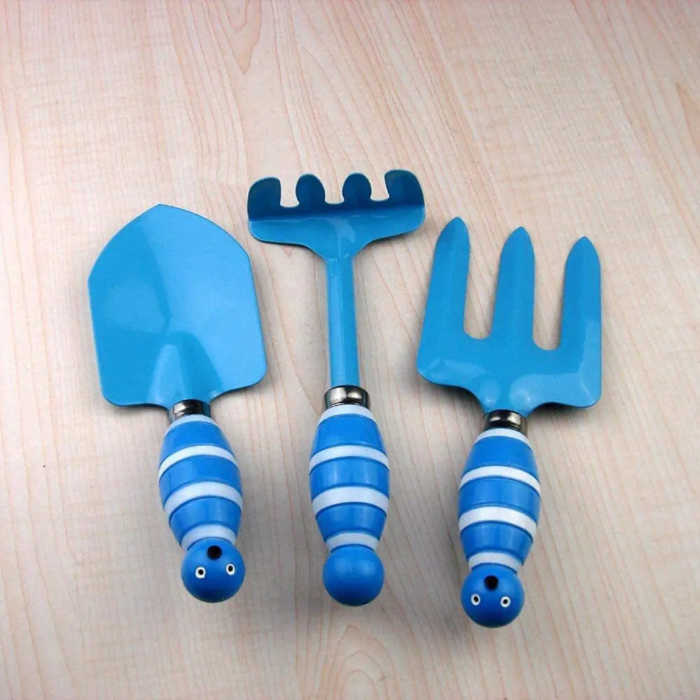 GrünKnirpse Kinder Gartenwerkzeug Set | Schaufel Rechen Kelle Gießkanne Eimer | Outdoor Spielzeug für Garten & Sandkasten