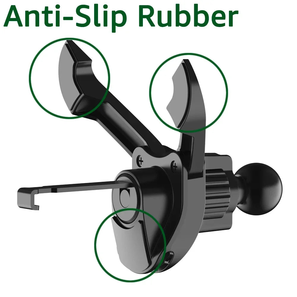 VentLock | Lüftungsgitter-Adapter für Handyhalterung | 17 mm Kugelkopf Universal