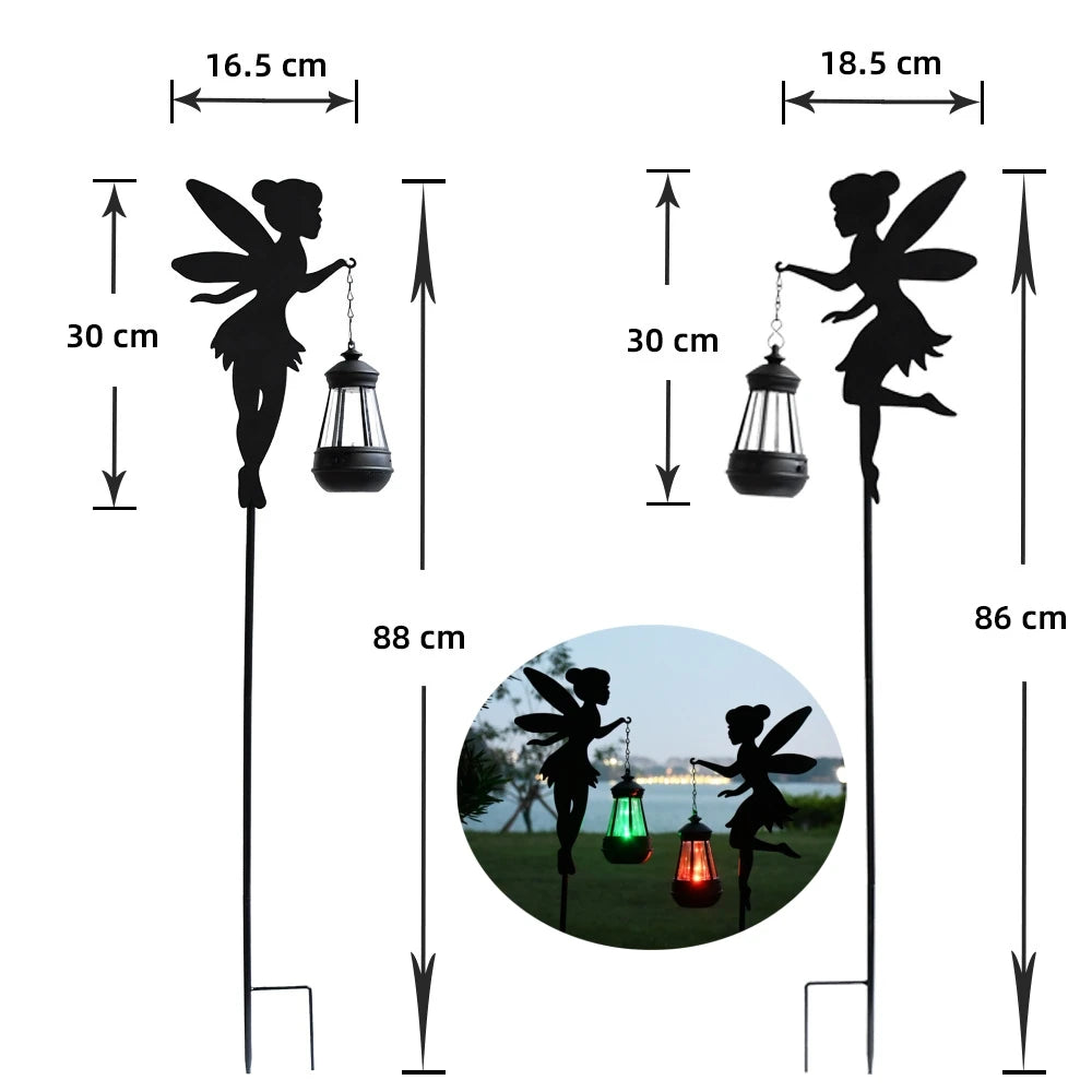 FairyGlow | Solar-Gartenleuchte Gießkanne | IP55 Wasserdicht | Metall Hängeleuchte | Outdoor Dekoration