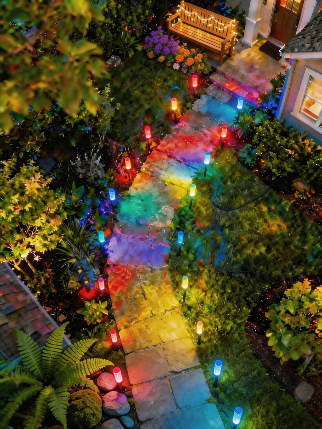Lumivaro Solar-Gartenleuchte | Kristallblasen-Design | IPX4 Wetterfest | Solarbetrieben