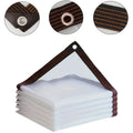 ClariShield | Transparente Schutzplane | Wasserdichte Gartenplane | 2 x 2 m Wind- & Regenschutz