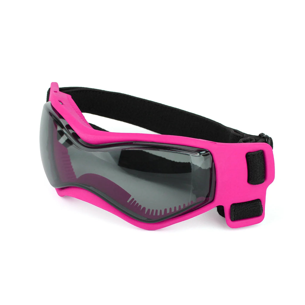 SunPaws Hunde Sonnenbrille | UV-Schutz Schutzbrille für Hunde & Katzen | Antibeschlag mit Belüftung | Verstellbare Gurte | Größe S/M
