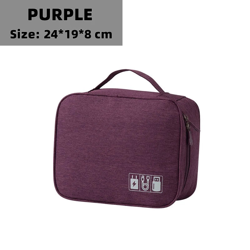 Baguvo Toiletry Bag | Water-Repellent & Compact | 100% Oxford Polyester | 24×18×9 cm
