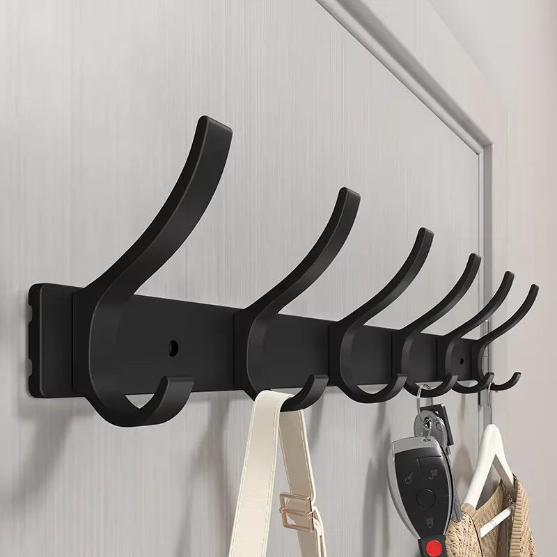 AluHaven Wandhaken Set 2 Stück | Aluminium Garderobenhaken | 6 Haken | Rostfrei & Modern