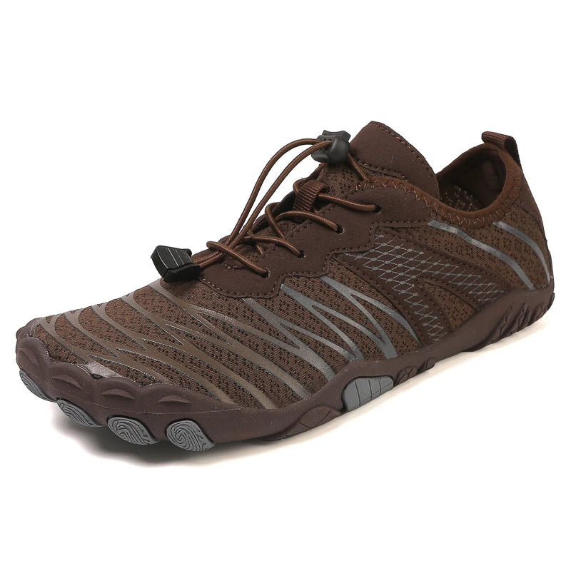 AquaStep Barfuß-Wasserschuhe für Herren & Damen | Schnell trocknend | Zehenschuhe | Sommer Strandschuhe