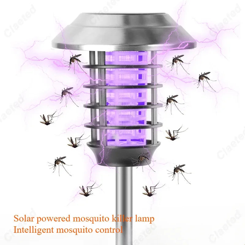 SolarNexa | LED Solar Insektenlampe | Wasserdichte Mückenfalle für Garten & Terrasse | Solar Gartenleuchte mit Insektenschutz