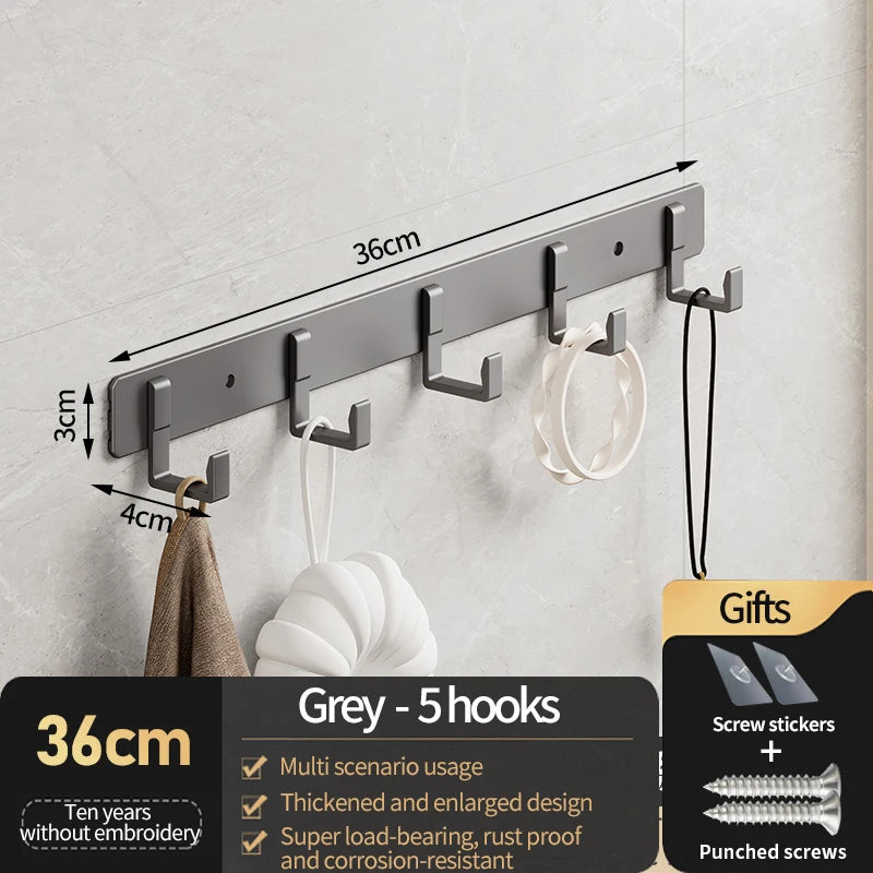 HangoMax Kleiderhaken Wand & Tür | Aluminium Haken für Garderobe, Eingang & Schrank | Stark & Platzsparend