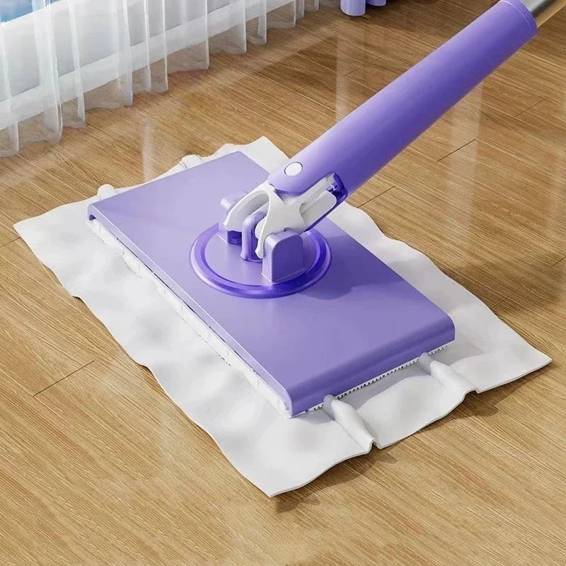 FlexiWisch | Mini-Wischmopp | 360° Drehkopf | Automatischer Papierhandtuchhalter | Boden- & Fensterreinigung