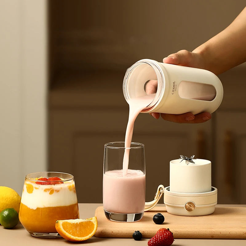 Blendora | Tragbarer Mini Mixer | USB Wiederaufladbarer Smoothie-Maker | Tritan Behälter | 400 ml