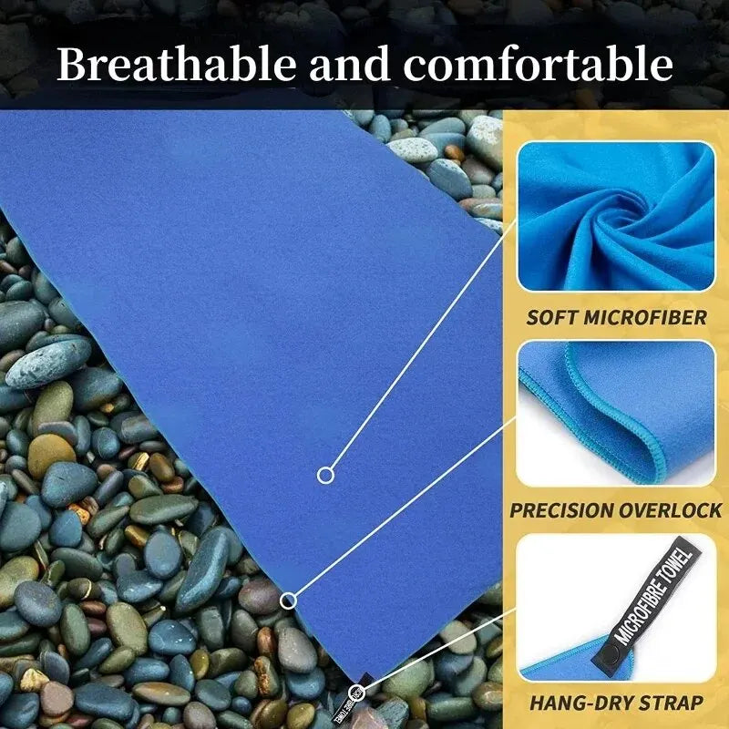 DryFlexo Schnell trocknendes Sporthandtuch | Mikrofaser | 40 x 80 cm | Fitness, Schwimmen & Camping