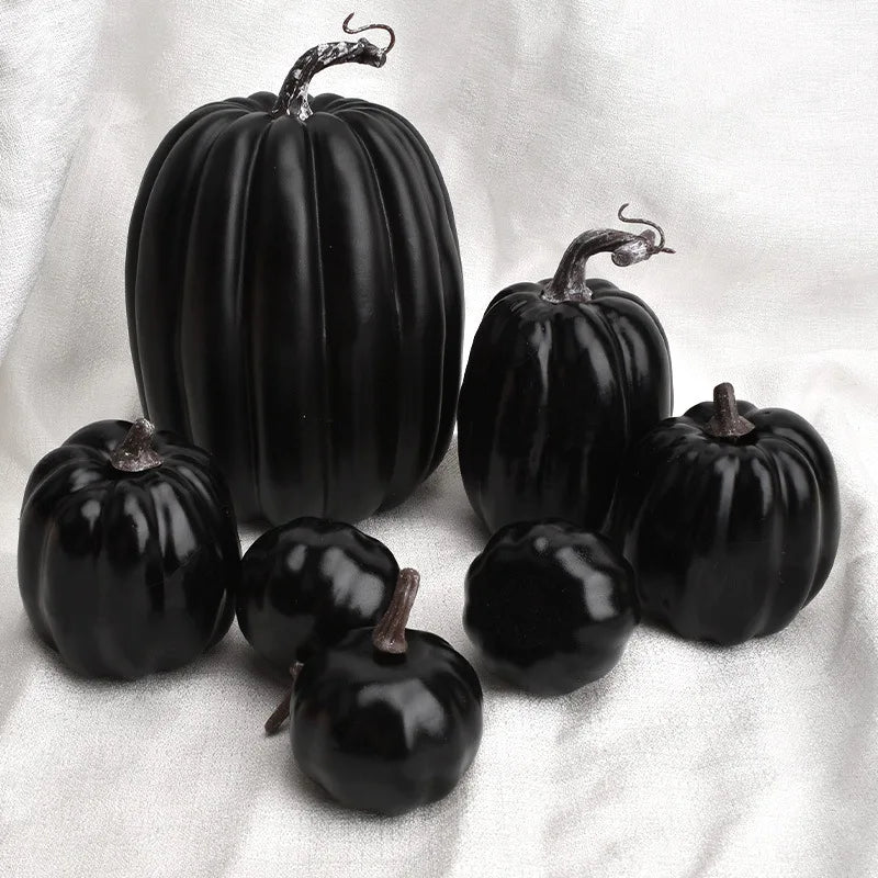 Decorative Pumpkins PumpkinCharm | 7-Piece Set | Autumn & Halloween Decor | Lightweight & Reusable