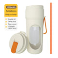 Mixaro | Tragbarer Smoothie-Maker 350 ml | USB Wiederaufladbarer Mini Mixer | 12 Edelstahlklingen | 40 W